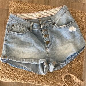Roxy Button Fly Shorts